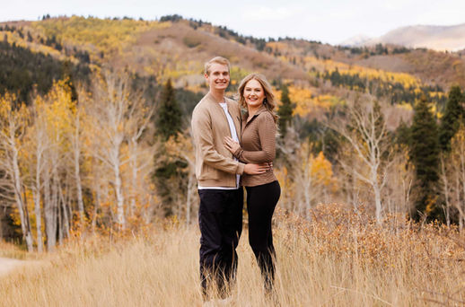 Kalea & Luke's Golden Fall Engagement on the Alpine Loop Scenic Byway by Utah Wedding Photographers James Erick Photography Utah