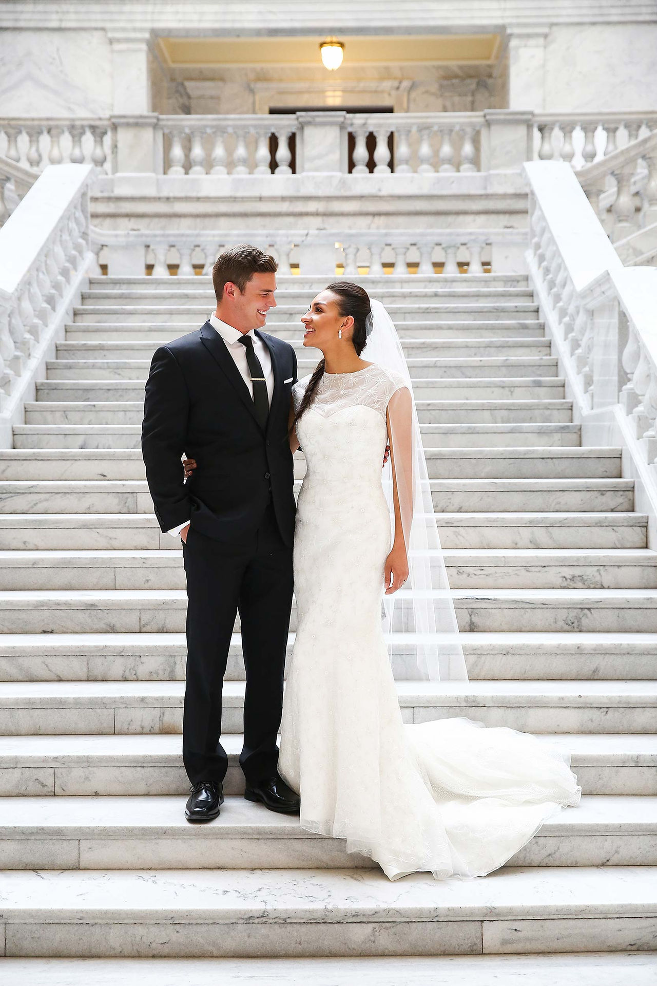 Utah State Capitol Bride & Groom Session: Eliza & Rhett by Utah Wedding Photographers James Erick Photography Utah