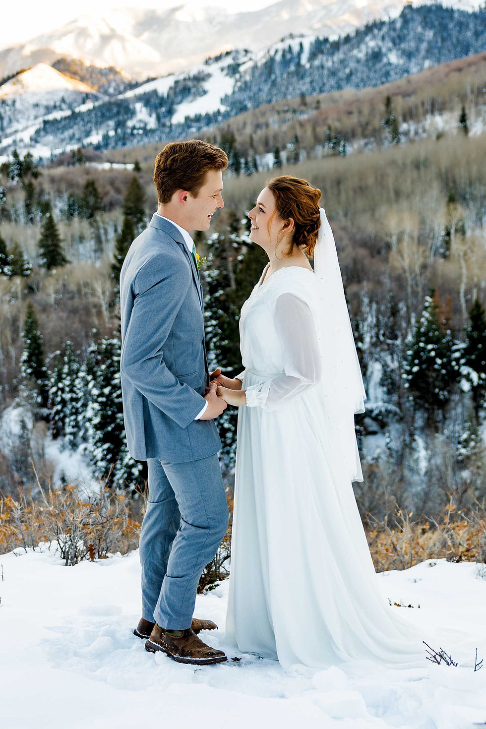 Kenzi and Gabriel's Winter Aspen Grove Photoshoot 7