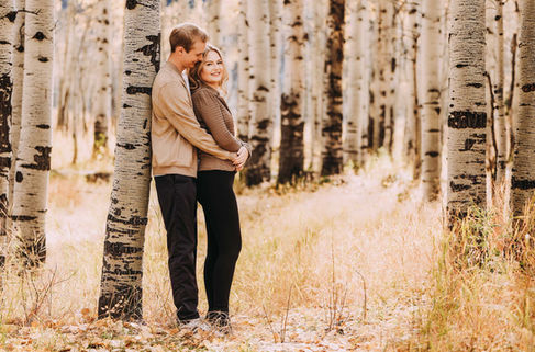 Kalea & Luke's Golden Fall Engagement on the Alpine Loop Scenic Byway by Utah Wedding Photographers James Erick Photography Utah