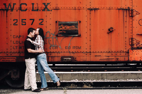 Ogden Union Station Engagement with Erika & Branden by Utah Wedding Photographer James Erick Photography Utah