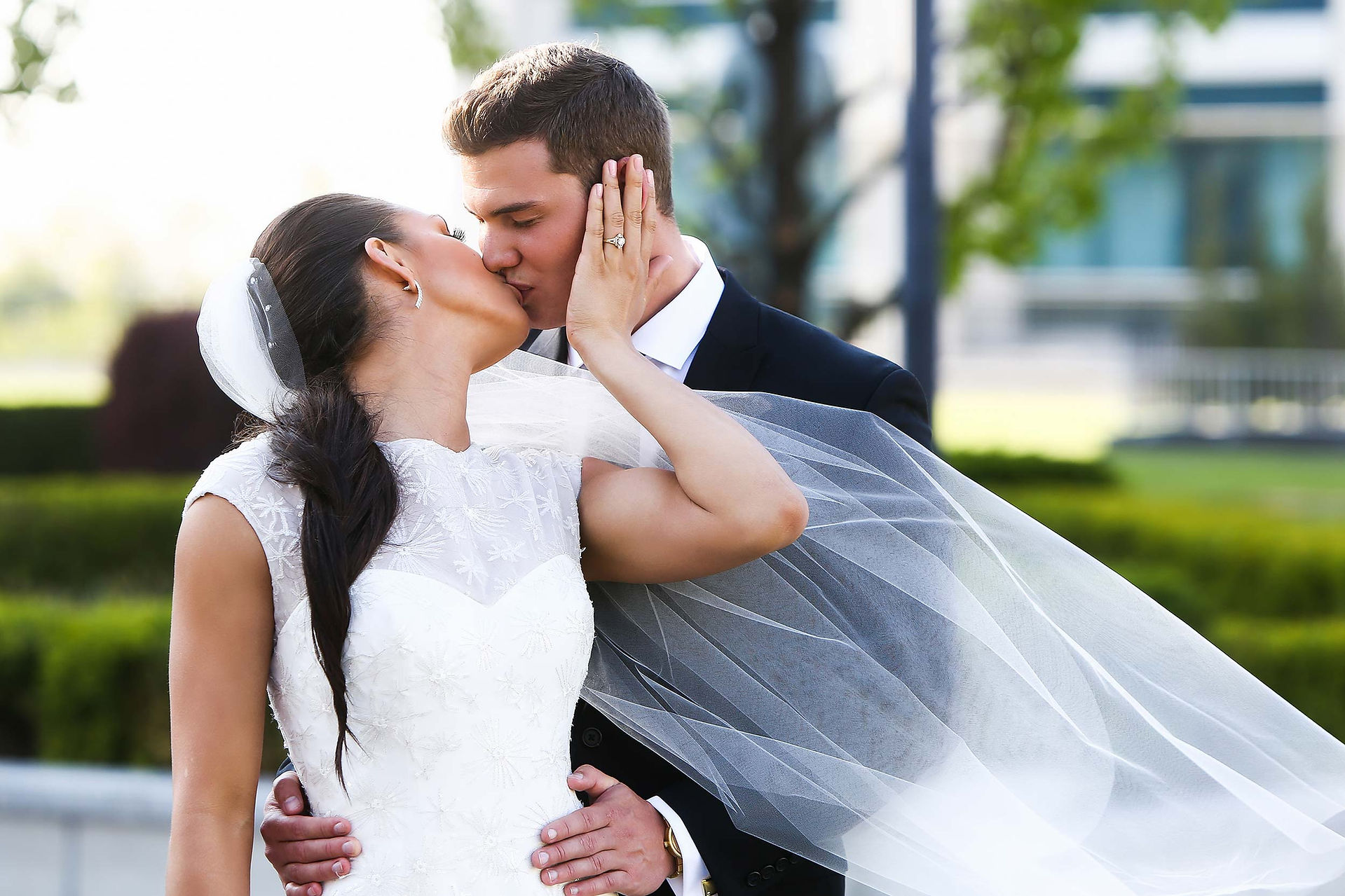 Utah State Capitol Bride & Groom Session: Eliza & Rhett by Utah Wedding Photographers James Erick Photography Utah