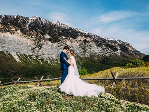Spring Squaw Peak Bride & Groom Session with Grace & Ethan