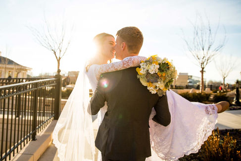 Winter Provo City Center Temple Wedding: Carli & Zach by Utah Wedding Photographer James Erick Photography Utah