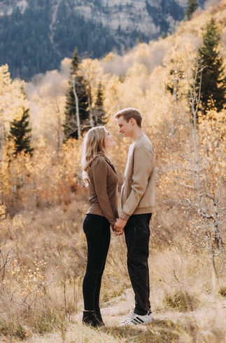 Kalea & Luke's Golden Fall Engagement on the Alpine Loop Scenic Byway by Utah Wedding Photographers James Erick Photography Utah