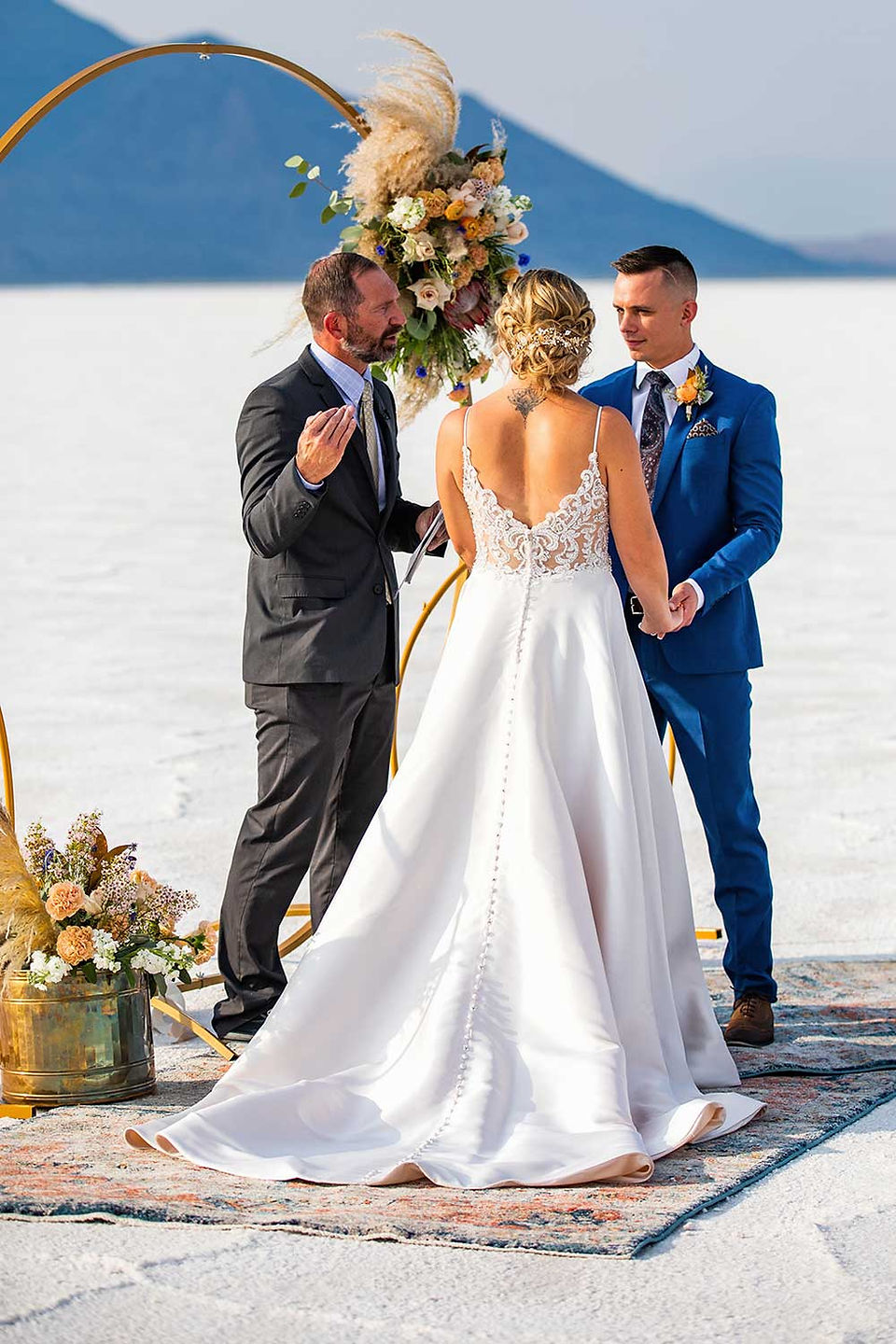 Fall Bonneville Salt Flats Elopement with Carly & Dan by Utah Wedding Photographers james Erick Photography Utah