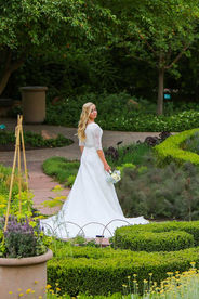 Summer Red Butte Gardens Bridal SessionPhotographed by Utah Wedding Photographers James Erick Photography Utah