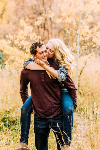 Fall Big Springs Park Engagement with Alyssa & Spencer by Utah Wedding Photographers James Erick Photography Utah