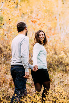 Fall Aspen Grove Engagement Session: Victoria and Anatolie by Utah Wedding Photographers James Erick Photography Utah