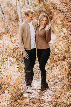 Kalea & Luke's Golden Fall Engagement on the Alpine Loop Scenic Byway by Utah Wedding Photographers James Erick Photography Utah