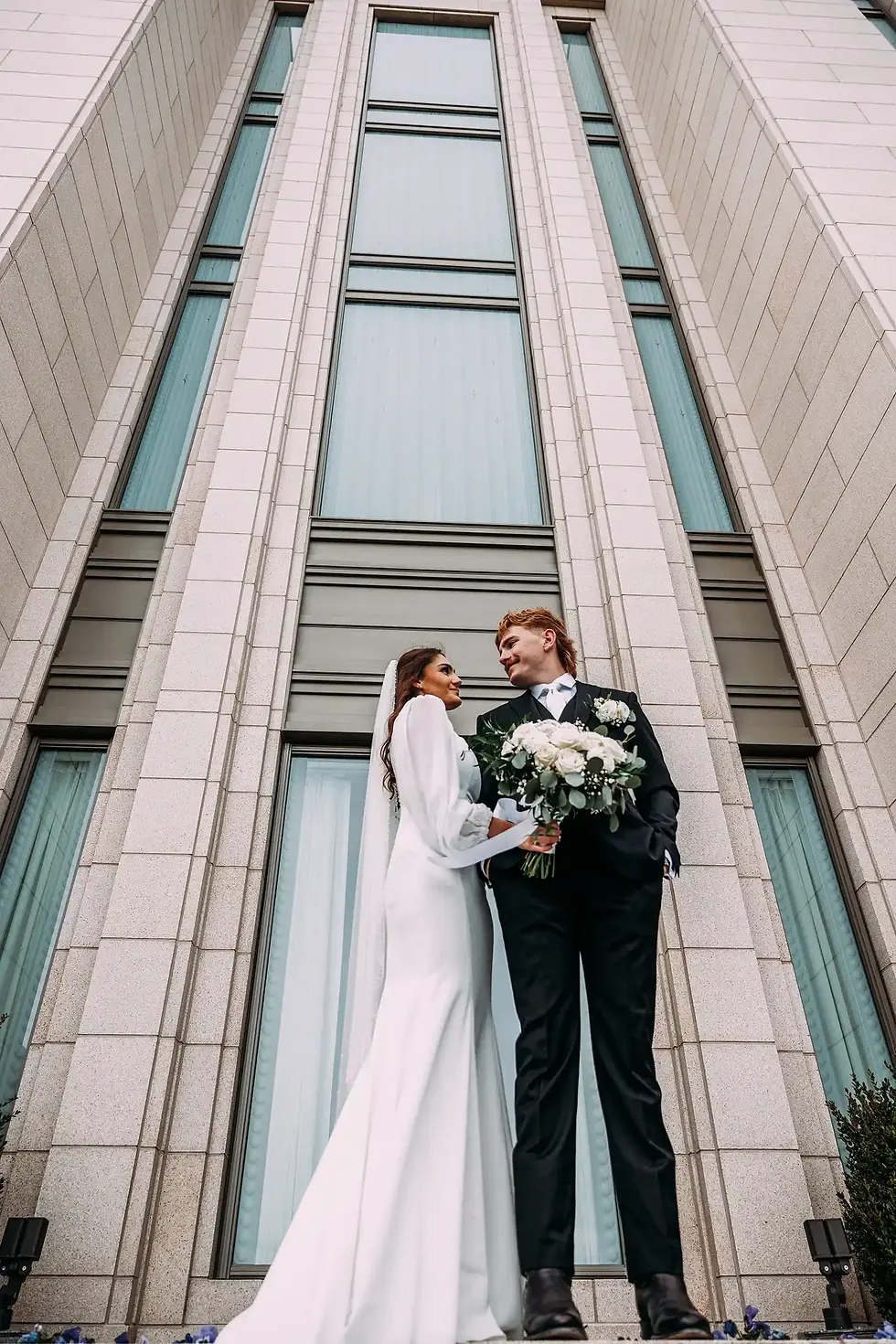 Oquirrah Mountain Temple Wedding by Utah Wedding Photographer James Erick Photography