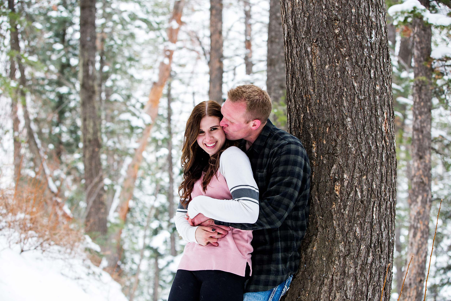 Ravyn & Josh's Winter Sundance Engagement by Utah Wedding Photographers James Erick Photography Utah