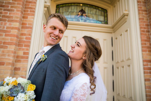 Winter Provo City Center Temple Wedding: Carli & Zach by Utah Wedding Photographer James Erick Photography Utah