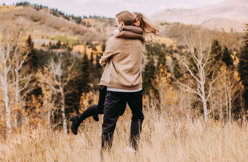 Kalea & Luke's Golden Fall Engagement on the Alpine Loop Scenic Byway by Utah Wedding Photographers James Erick Photography Utah