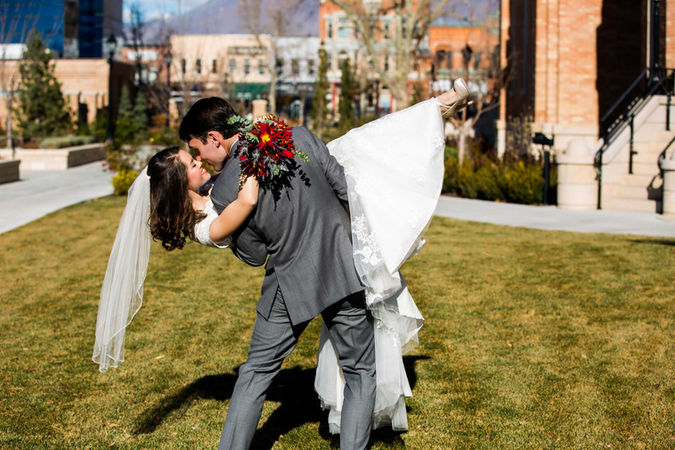 Fall Provo City Center Temple Wedding: Emily & Jonathan by Utah Wedding Photographer James Erick Photography Utah