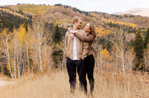 Kalea & Luke's Golden Fall Engagement on the Alpine Loop Scenic Byway by Utah Wedding Photographers James Erick Photography Utah