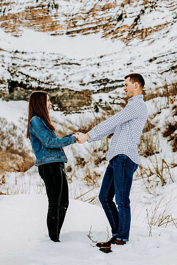 Talia & Austin's Winter Aspen Grove Engagement 2