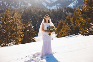 Abigail's Winter Bridal Session at Tibble Fork Reservoir