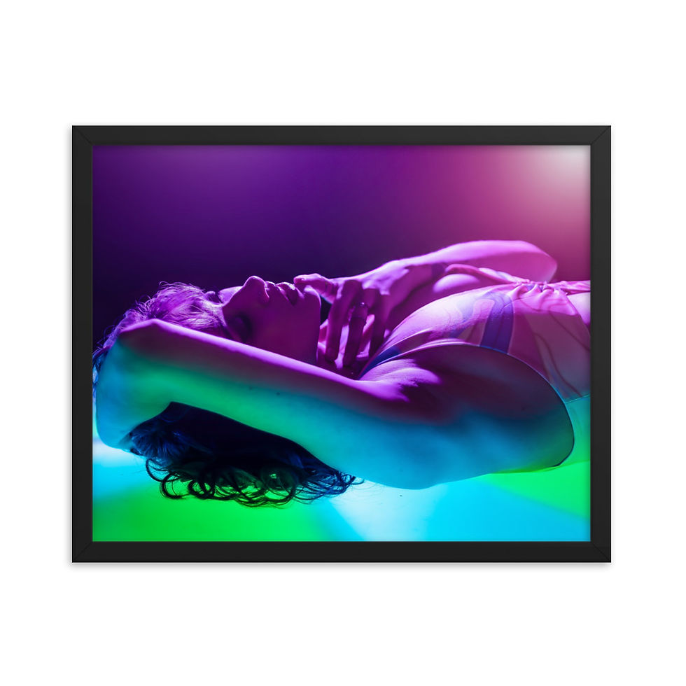 Thumbnail: Neon Nights Framed poster