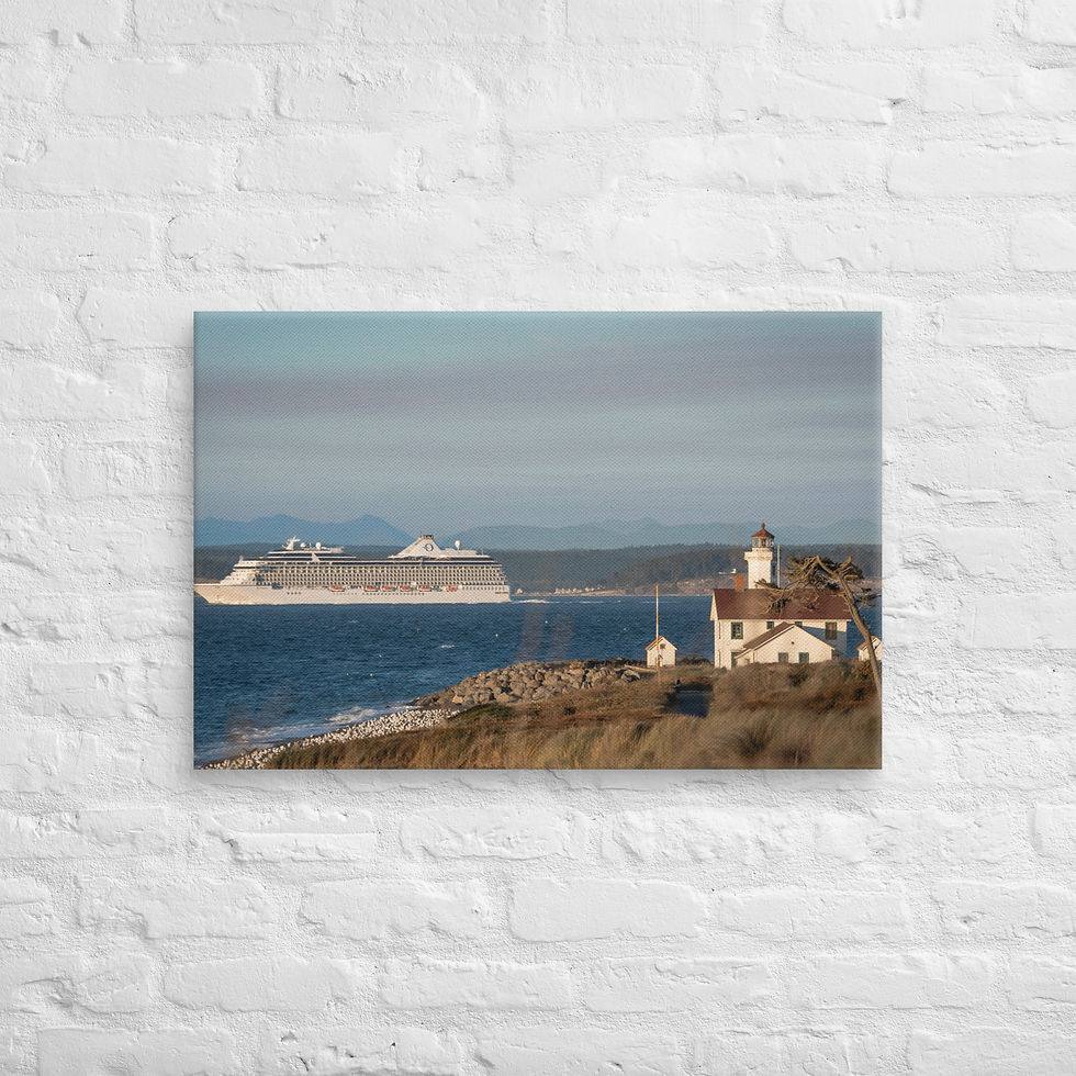 Miniatura: Fort Warden Cruise Ship Crossing Canvas