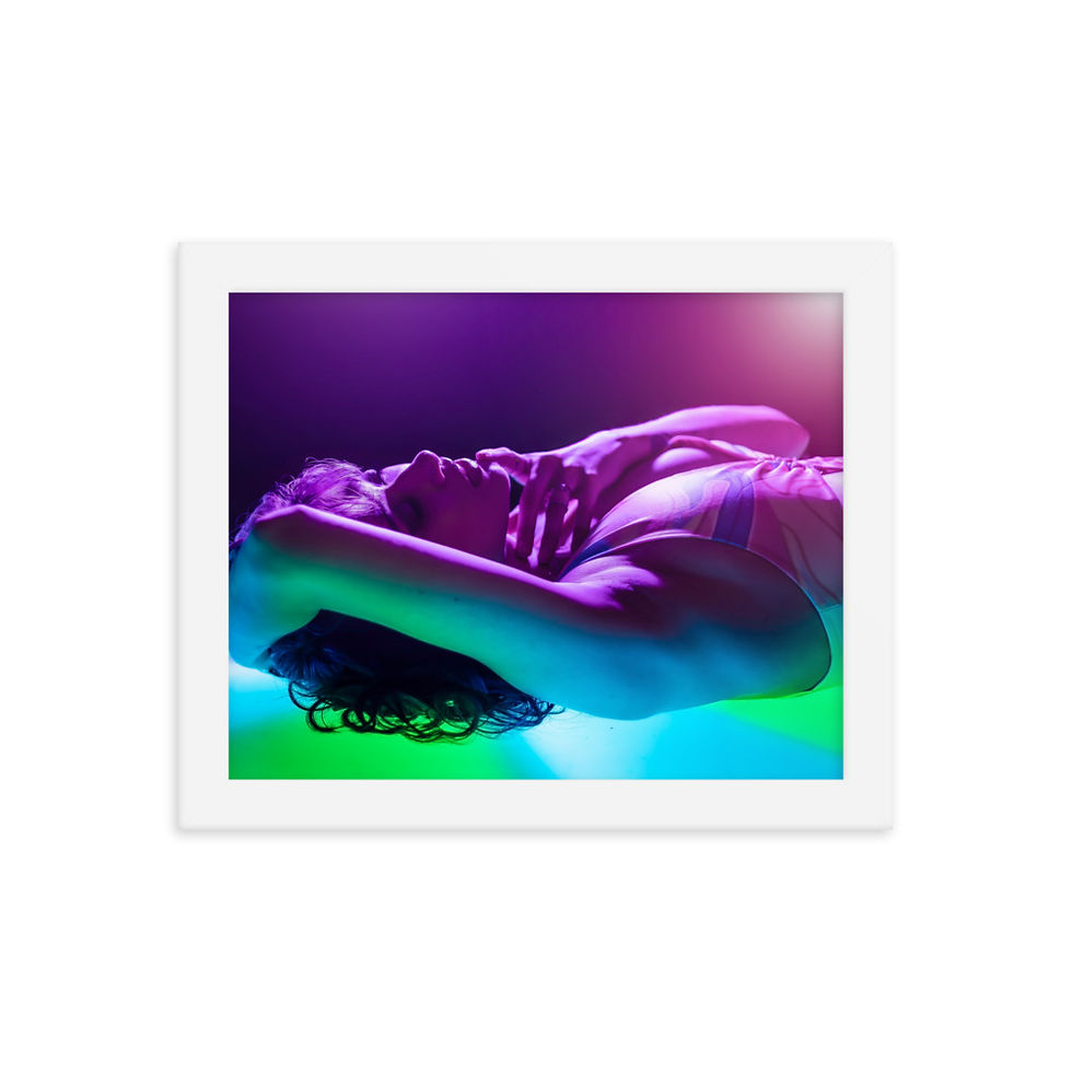 Thumbnail: Neon Nights Framed poster