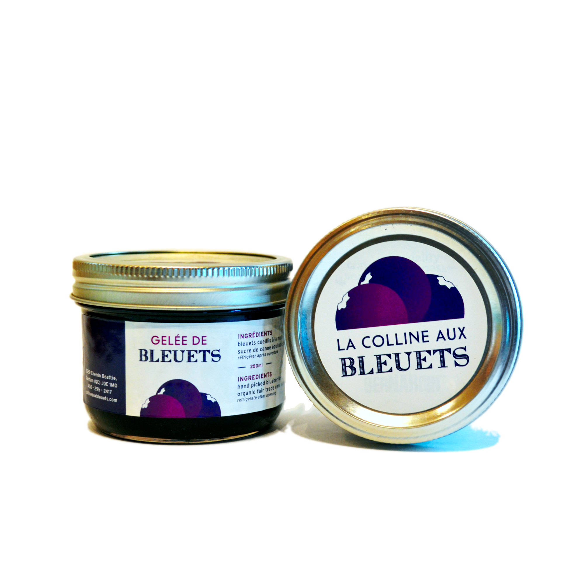 Gelée de bleuets biologiques