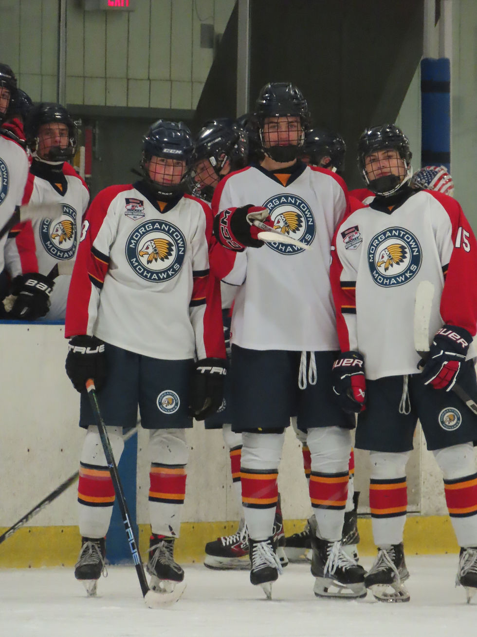 Three of The Morgantown Mohawks Pose for a Picture - 11/25/24