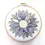 Thumbnail: Embroidered Flower in blues and greens, each petal with a different pattern