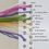 Thumbnail: Close up view of different coloured threads and their names.