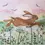 Thumbnail: Embroidered scene featuring a Hare leaping over various florals.