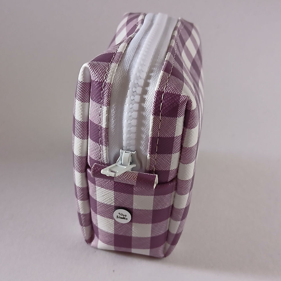 Miniatura: Necessaires Vichy (trio meia lua)