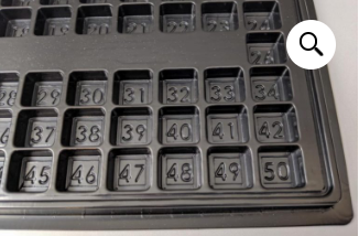 थंबनेल: ESD Conductive Tray .77 X .75 X .4