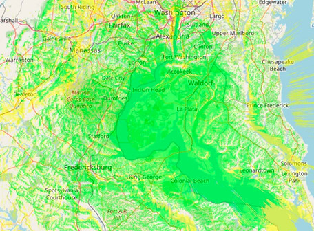 La Plata 550 Coverage Plot