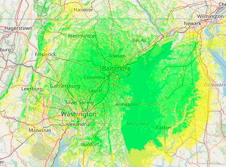 Ellicott City 650 Coverage Plot