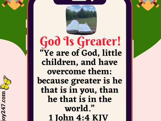 May 5th, 2023~God In Us Is Greater Than Anything We Face✨