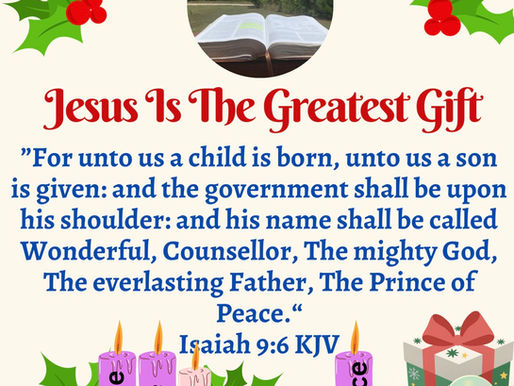 December 22nd, 2025~God Gave Us The Best Gift: His Only Son, Jesus✨