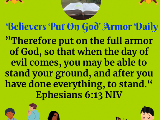 April 3rd, 2024~Believers Put On God’s Full Armor Daily🛡️⚔️