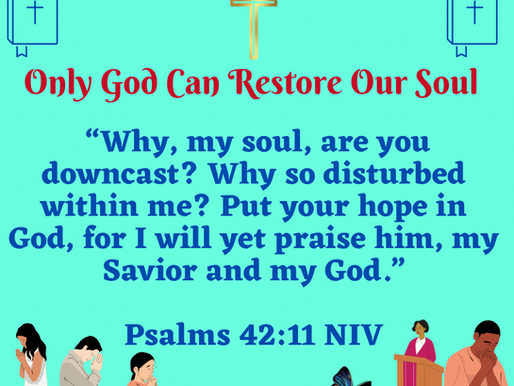 November 14th, 2025 ~Only God Can Restore Your Soul✨