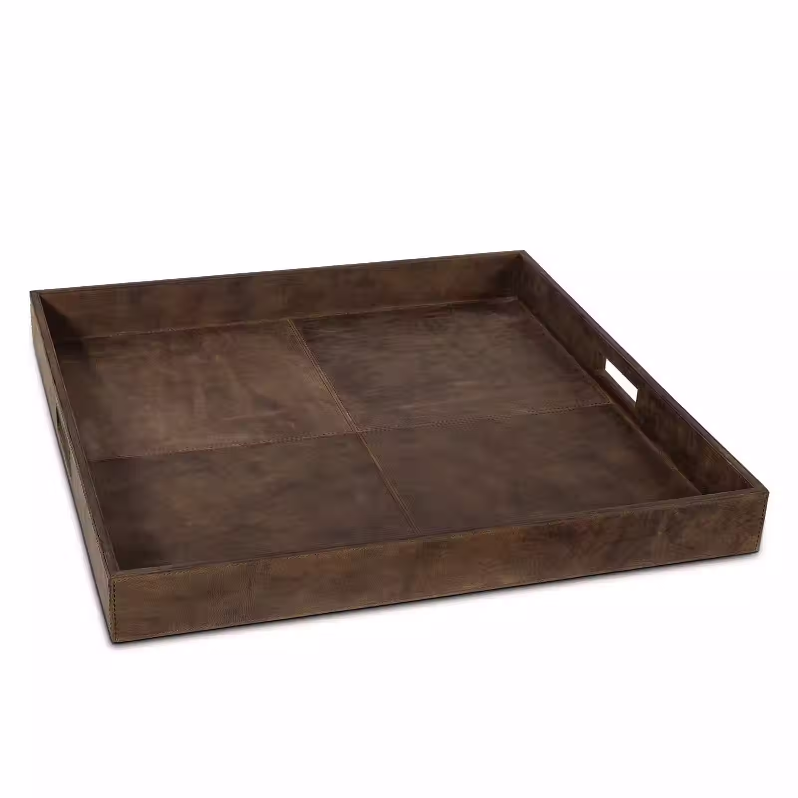 Derby Square Leather Tray