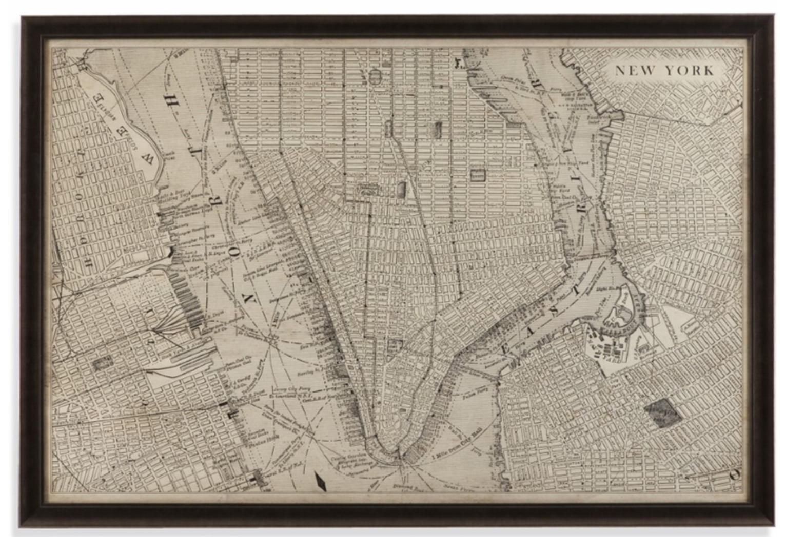 Vintage Map of New York
