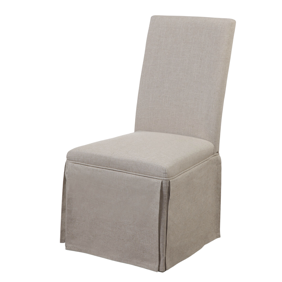 Skirted Linen Dining Chair