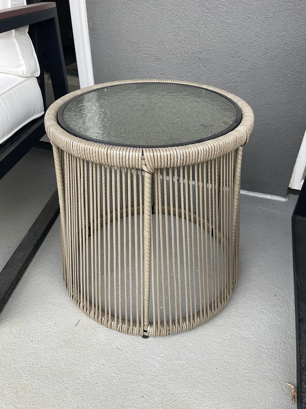 Outdoor bistro set side table