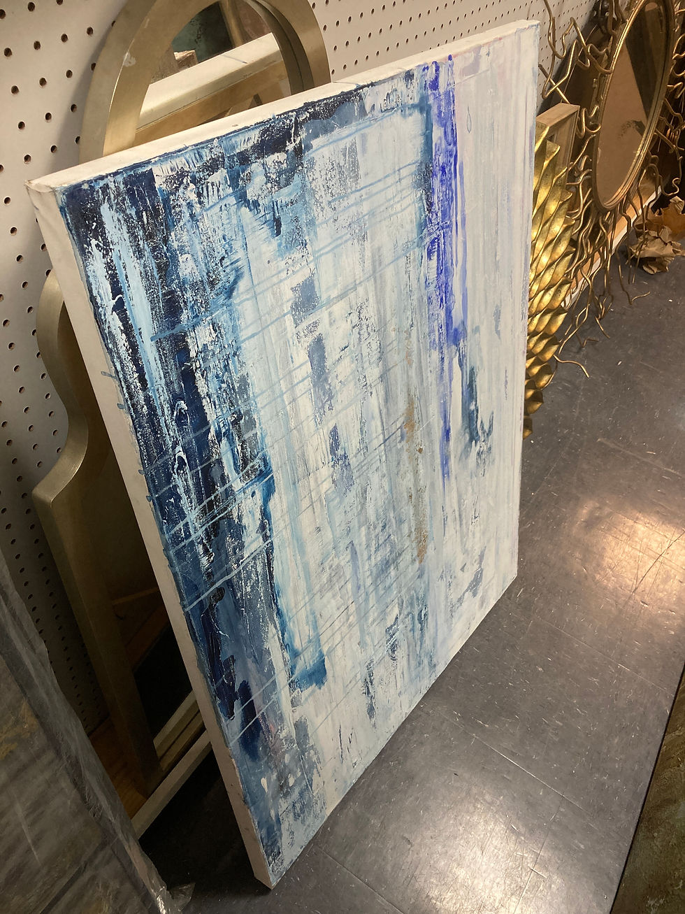 Blue/white abstract