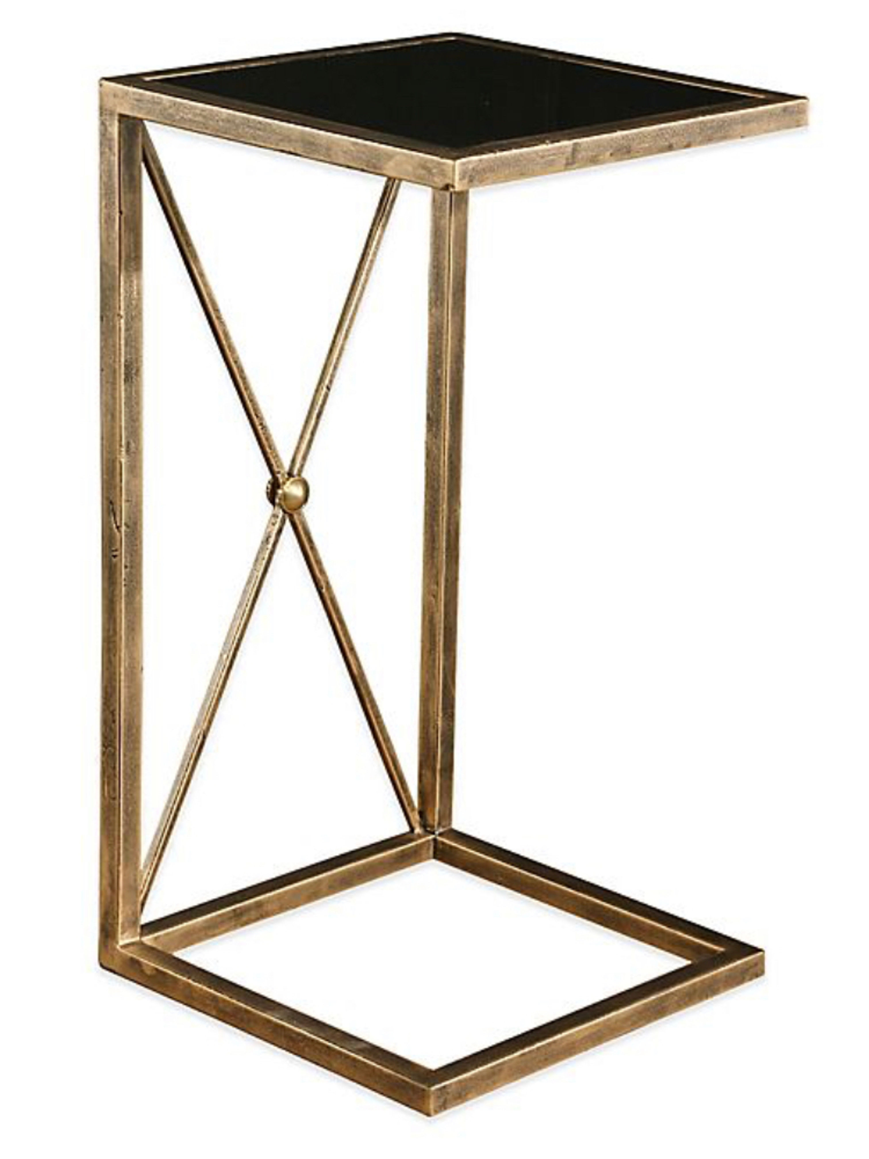 Brass Overhang Side Table