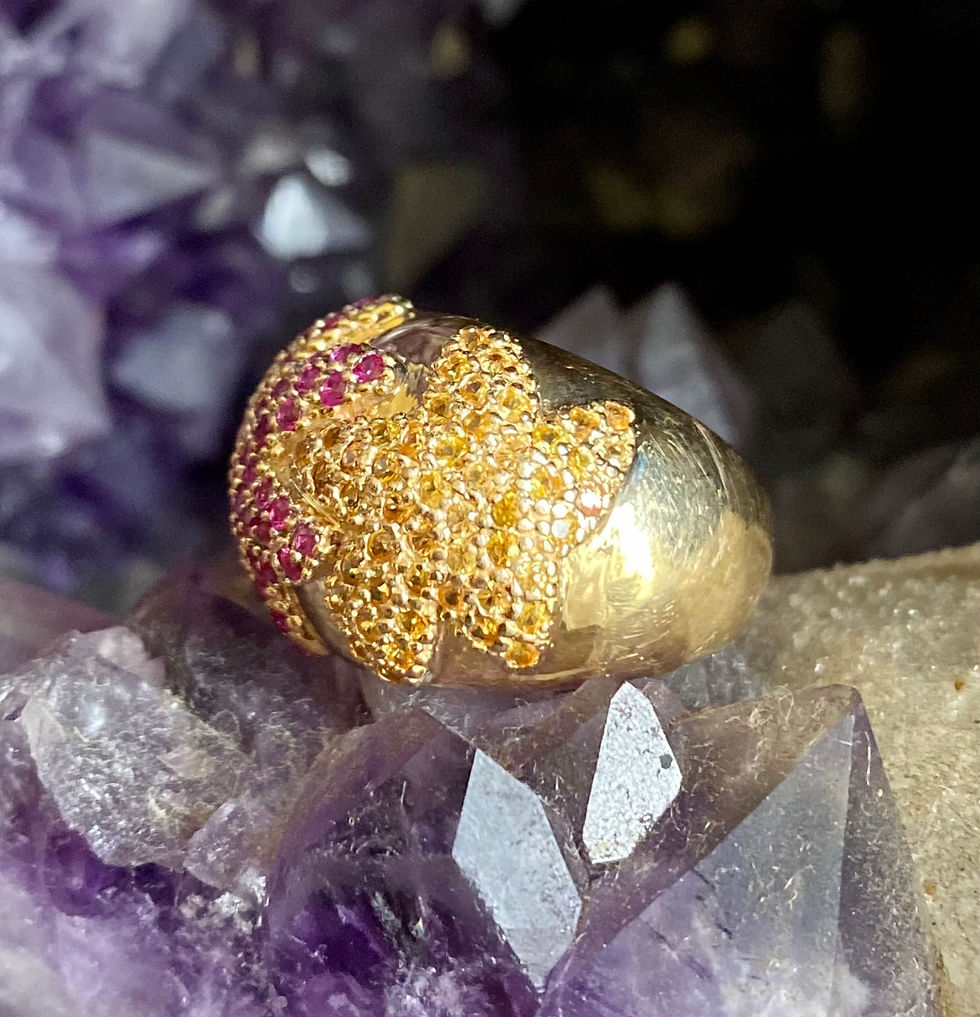 Thumbnail: Vintage Starfish gold ring