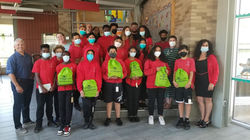 2022 Read to Succeed and Cox Communications book deliver to Community Prep students