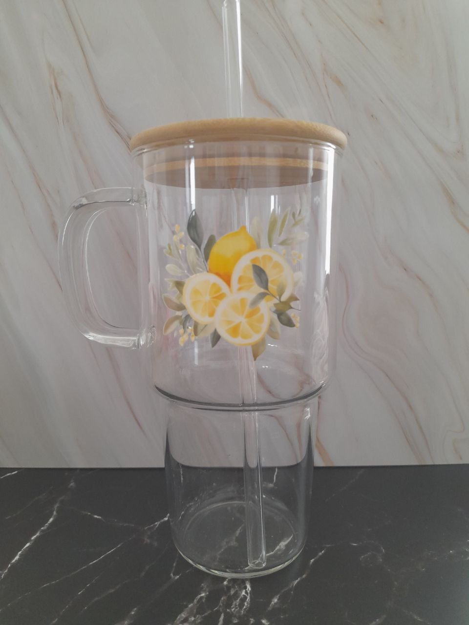 Miniaturbild: Glasbecher mit Henkel 
