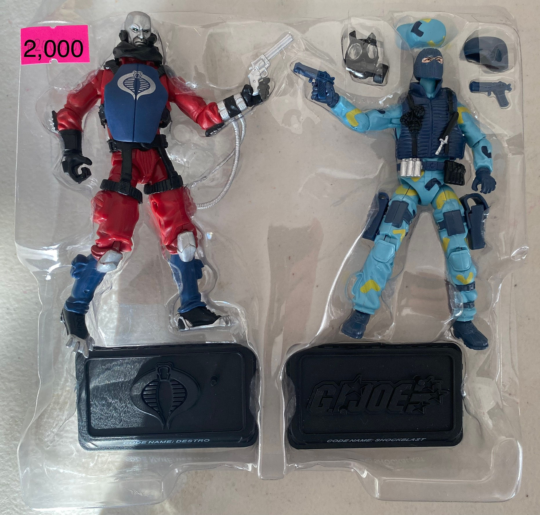 GI Joe 25th Resolute Destro and Shockblast