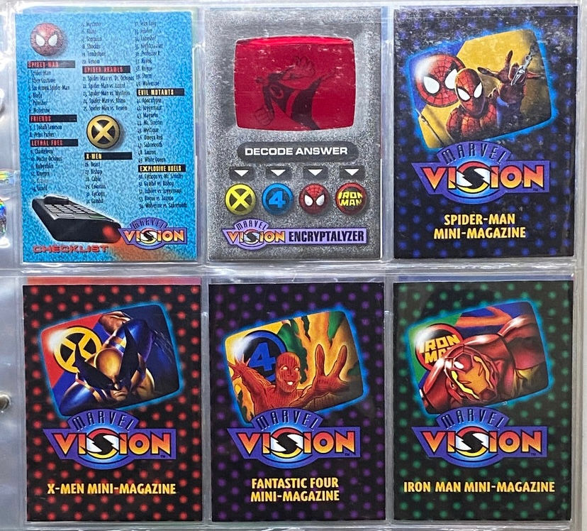 Thumbnail: 1996 Fleer Marvel Vision Card Set