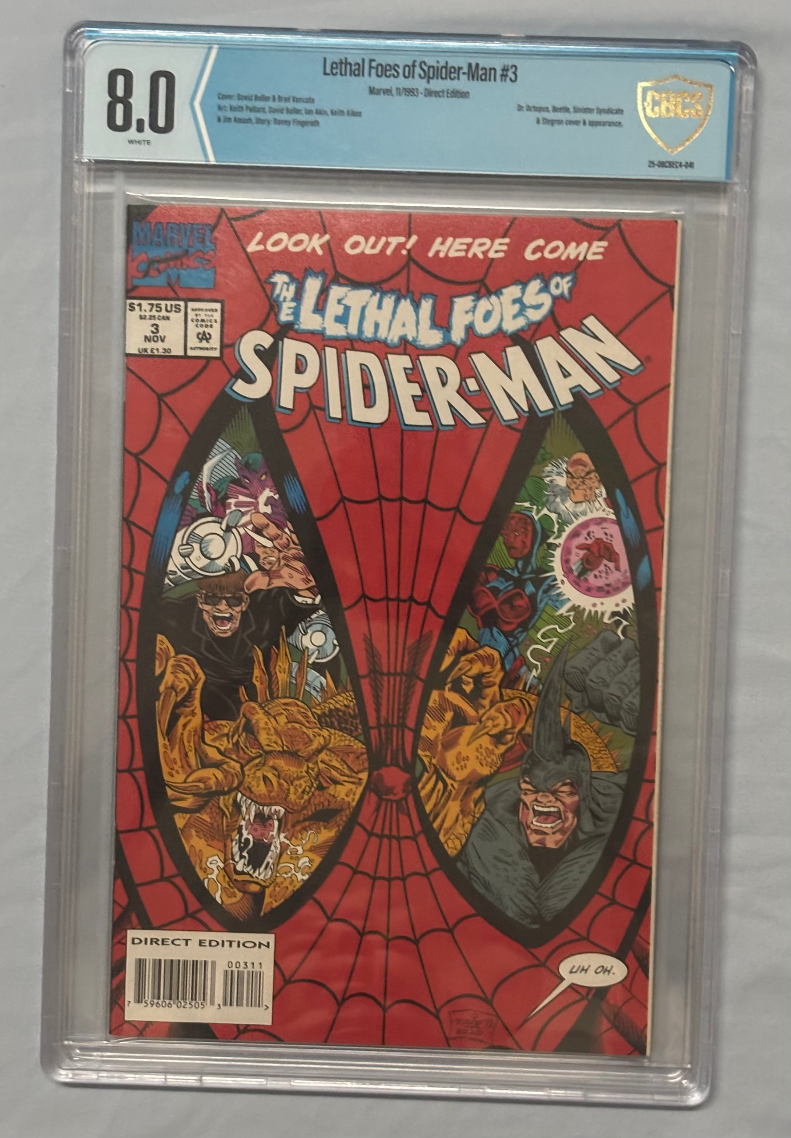 Lethal Foes of Spiderman # 3 CBCS 8.0